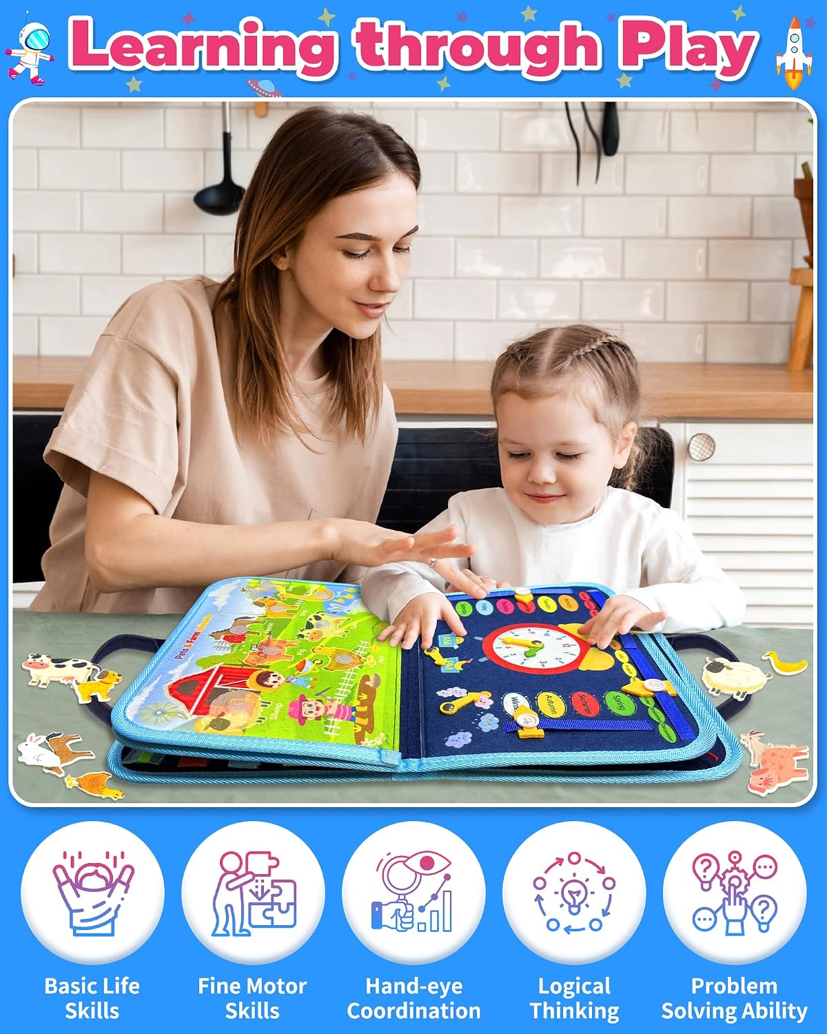 Ludozo Montessori Busy Board