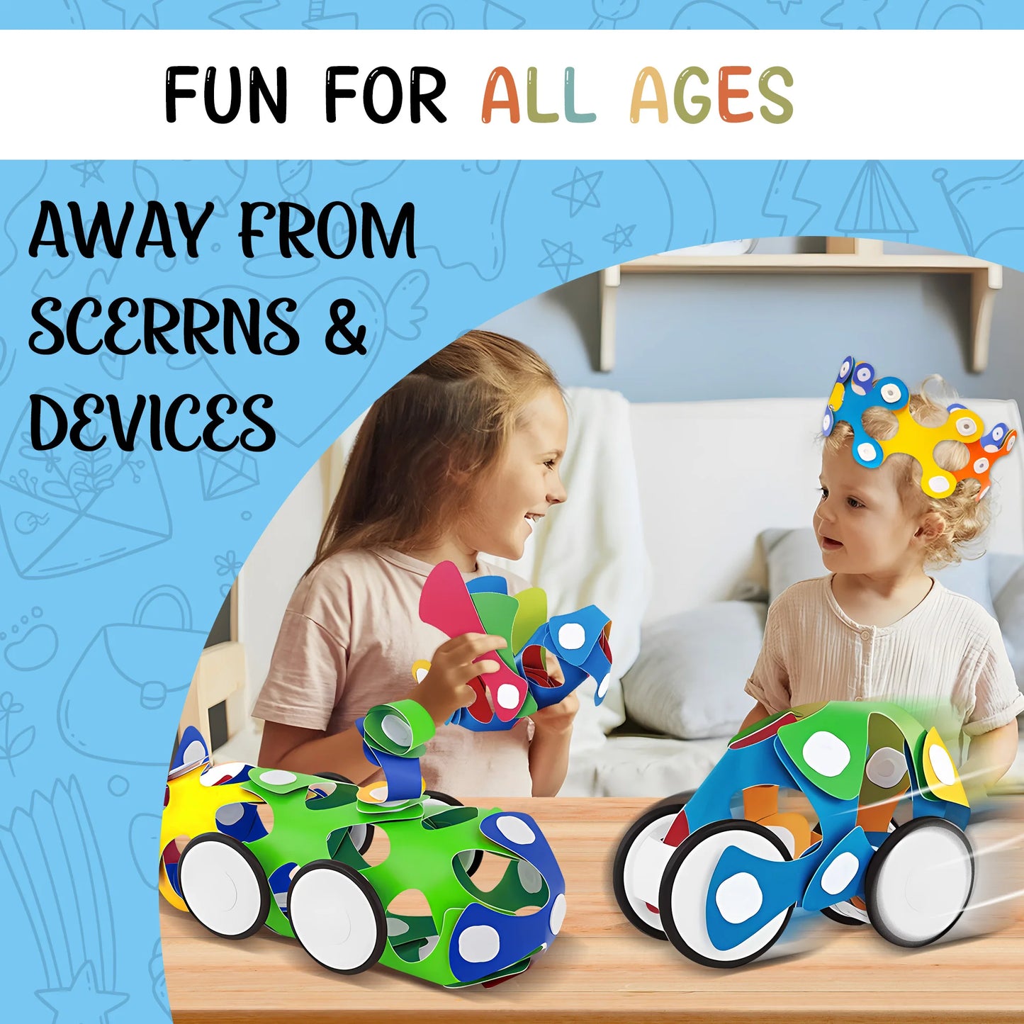 Flexible Magnetic Building Set – 45 Pieces
