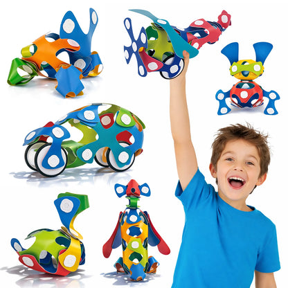 Flexible Magnetic Building Set – 45 Pieces