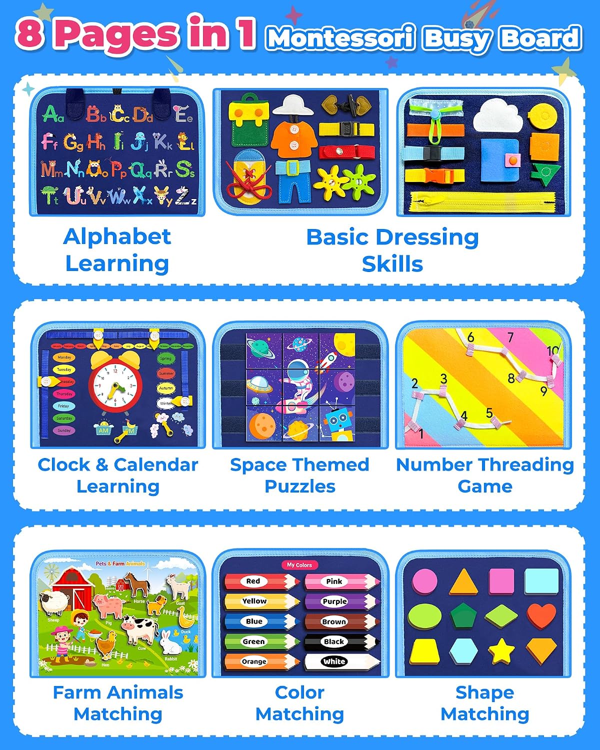 Ludozo Montessori Busy Board